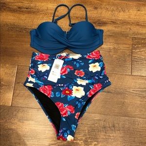 High Waisted Two Piece SwimSuit.